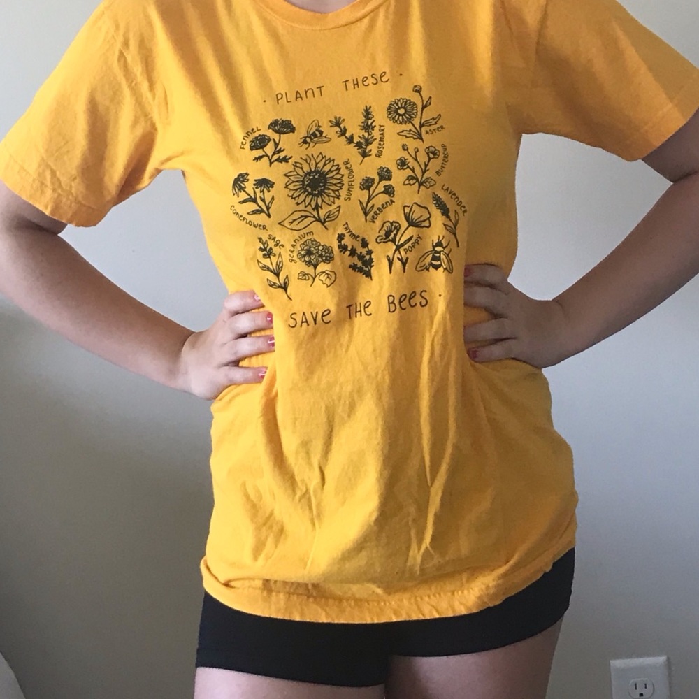 Yellow tee